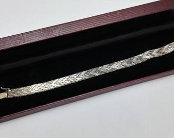 Bracelet mesh silver 835 fine vintage SA322