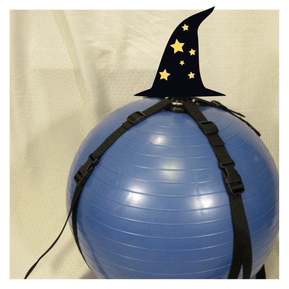 Exercise ball with dildo