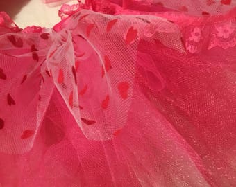 Magenta Heart Valentines Tutu