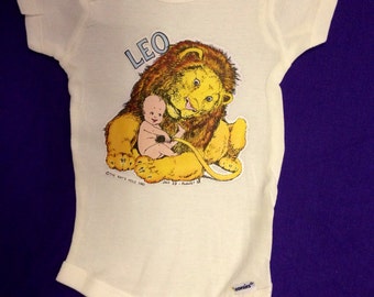 Vintage Baby Zodiac LEO Onesie