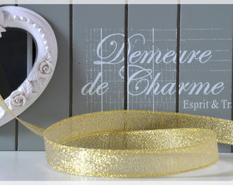 3 m tape glittery gold width 1.5 cm