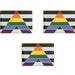 3 Pieces Straight Ally Flag Lapel Pin 20mm x 15mm Gay Lesbian Pride LGBT Hat Tie Tack Badge Pin