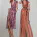 Vintage 70's Butterick #6864 Sewing Pattern Women's Evening Dressy Wrap Dress Shawl Collar Bust 34"