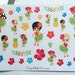 0159 Hula girls pineapple summer flowers tropical lantern icons decoration banner reminders planner stickers for Erin Condren & other diarie