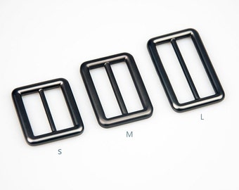 2 Pieces Strap Adjuster Strap Slider /Messenger Bag Hardware/Matt Gunmental/Inner Size 26mm(1"), 32mm(1.25") And 38mm(1.49") No.30152