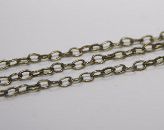 1 meter Chain / Color bronze / 5 x 3, 3mm GK020