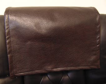 Vinyl Ford, Brown 14x30 Sofa Loveseat Chaise Theater Seat, RV Cover, Chair Caps Headrest Pad, Recliner Head Cover, Furniture Protector