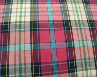 Tile - pink cotton fabric