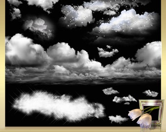 clouds overlay photoshop