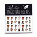Rappers Nail Decal / Hip Hop Nail Decals / Tupac Nail Decals / Biggie Nail Decals / Kanye Nail Decals / Wiz Khalifa Nail Decals / Music