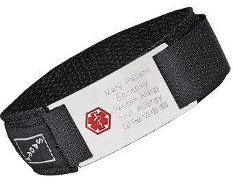 Sportif en nylon / tissu Bracelet d’identité médicale - V20201MED