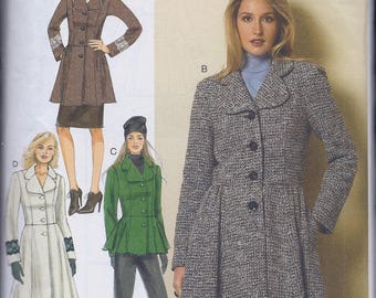Butterick 6143 Misses Women's Lined Coats and Jacket UNCUT Sewing Pattern