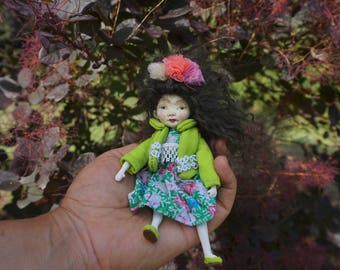 ooak little doll Gudrun