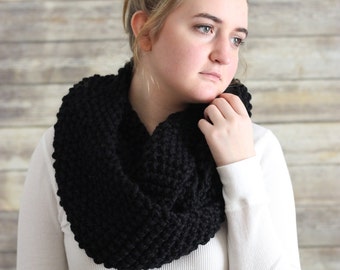 Knit Infinity Scar, Loop Scarf, Cowl, Knitted Scarf, Chunky Knitted Scarf, Circle Scarf, Knit Cowl, Scarf, Knitted Cowl, Chunky Scarf,