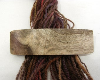 Large Hair Barrette, Oregon Myrtlewood, lifetime guarantee, NO GLUE, natural hair accessory, long thick hair, wooden jewelry, french clip