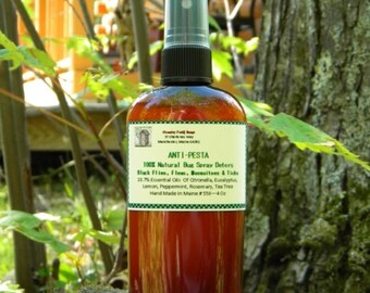 Bug Spray ANTI PESTA All Natural Bug Repellant 4 Oz, Natural Bug Spray, Deet Free Bug Spray