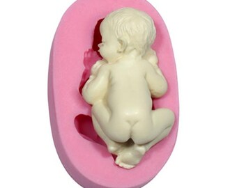 1 Pcs DIY Sleeping Baby Shape Cake Decorating Baking Tool 3D For Cake Cookie Chocolate Cupcake Silicone Baking Mold