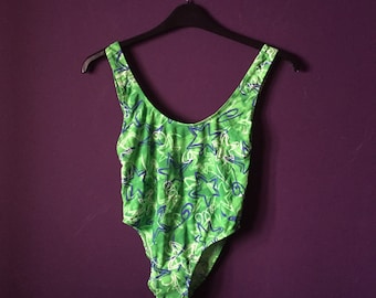 Vintage swimsuit one piece swimsuit bathing suit//////bodysuit