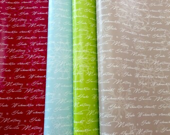 Christmas Gift wrapping paper with your name! 3 sheets, 50x70 cm