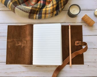 Leather Journal Lined Paper, Custom Leather Journal, Personalized Leather Journal Personalized Leather Writing Journal, Lined Journal