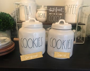 Rae Dunn Canister Cookies Decal