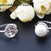 sterling silver ring setting, adjustable ring mounting, Jewelry DIY, flora pattern,gift