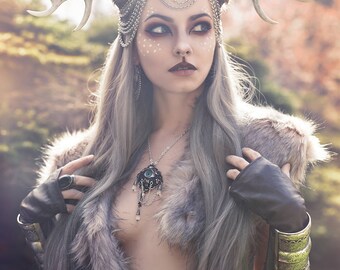 Painted Medium Antlers