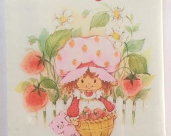 FREE SHIPPING, Vintage Strawberry Shortcake Tally Cards, 8-Two Table Tallies,