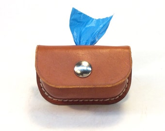 2Dog cuir chien distributeur de sac, porte-sac à merde, sac personnalisé laisse