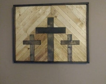 Three Cross Wall Art