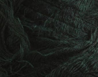 Fleecy yarn acrylic yarn on a cone bobbin yarn knitting yarn crochet yarn hand knitting yarn grass yarn green yarn downy yarn furry fiber