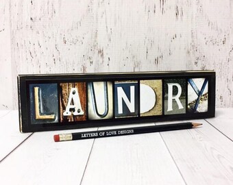 Laundry Room Decor, Laundry Sign, Laundry Room Sign, Laundry Room Art, Photo Letter Art, Alphabet Photography, Letter Pictures, Letter Photo