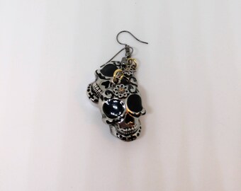 Sugar Skull Dangle Earrings