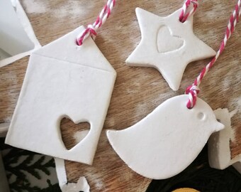 Christmas/ Yule Clay Decorations