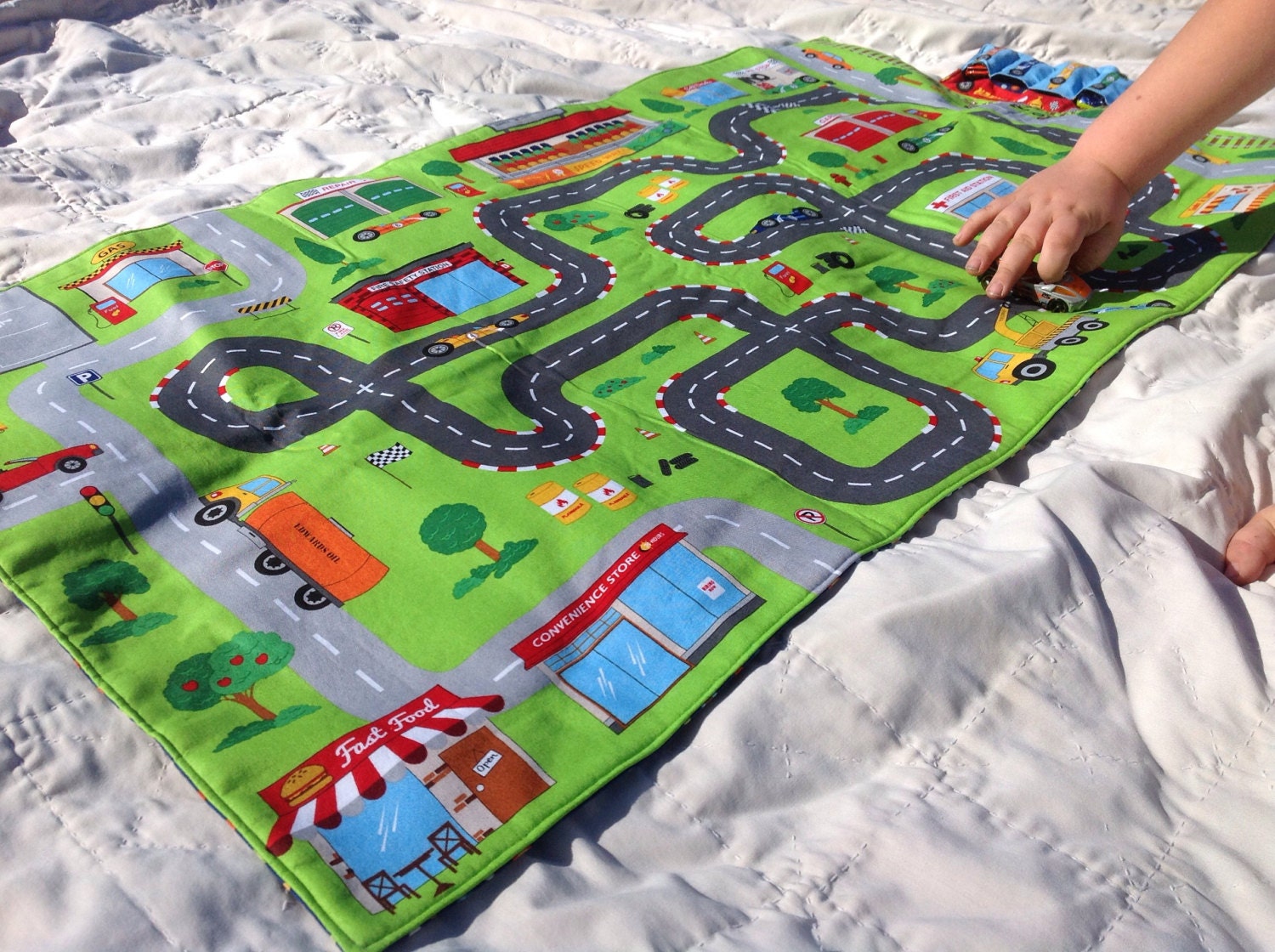 Toy Car Play Mat Car Floor Mat Imagination Toys Race Track