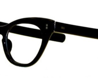 Vintage Black Cat Eye Eyeglass Frames Never Used