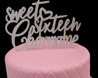 Sweet Sixteen Cake Topper
