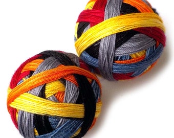 Self Striping MCN Sock Yarn Handdyed Merino Cashmere Nylon Yarn - World Cup