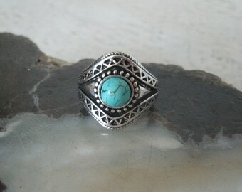 Turquoise Ring, southwestern jewelry southwest jewelry turquoise jewelry native american jewelry style country western cowgirl boho bohemian