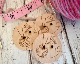 Custom button, design, personalized, wood button, engraved button, button, knitting button, craft button,