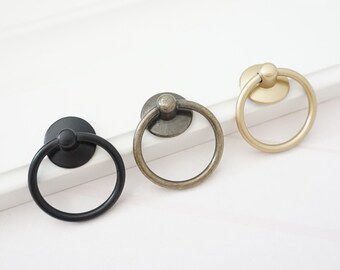 quadratische schwarze kabinettknöpfe bar schwarzer ring griff etsy quadratische schwarze kabinettknöpfe bar schwarzer ring griff etsy