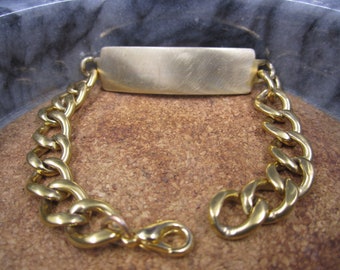 Identité plaqué or Bracelet