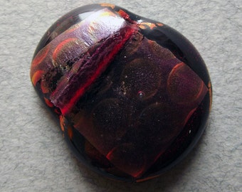 Dichroic fused glass pendant