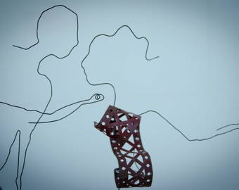 M and Ms MECANO sculpture wire and old mechanics