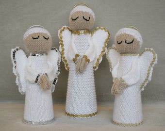 Knitted Angel Tree Toppers