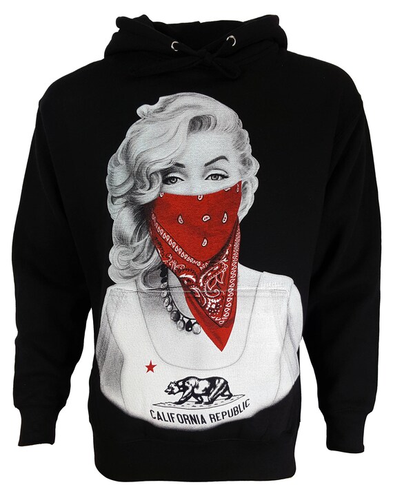 Gangster Marilyn Monroe With Red Bandana Classic Black Unisex