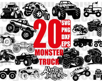 MONSTER TRUCK SVG, truck svg, off road svg, jeep svg, ford svg, transport, monster, vehicle, car svg, clipart, stencil, decal, cut files