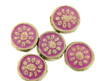 Pink Bollywood Circle Bead
