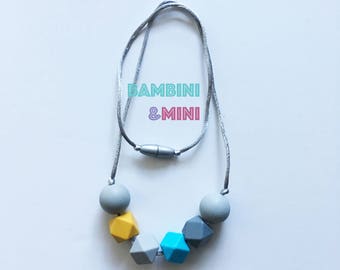 Silicone necklace | Breastfeeding sensory toy | Gift for mothers | Sensory baby toy | Necklace | Jewelry | Mommy Jewelry