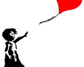 Banksy silhouette | Etsy